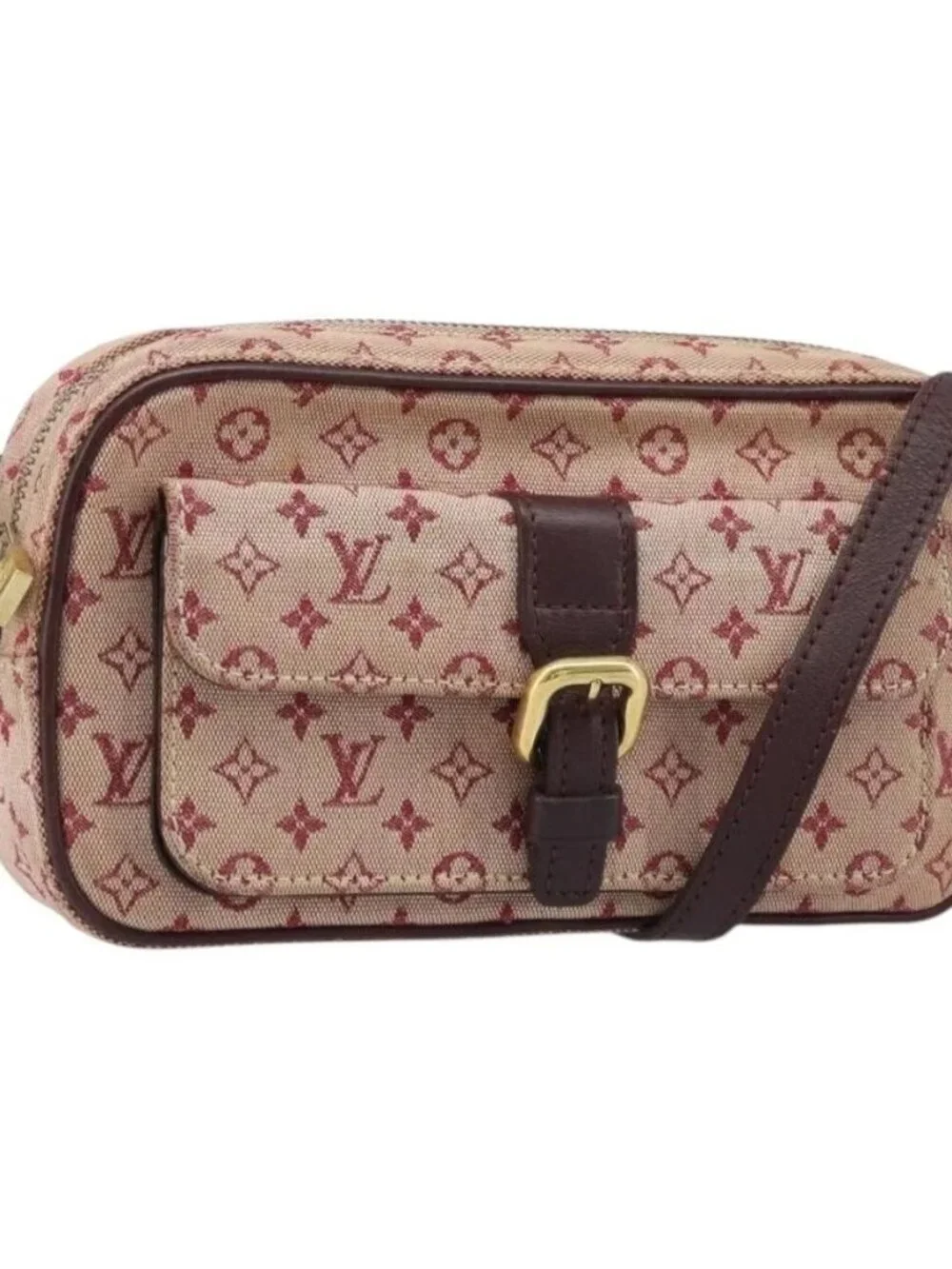 LOUIS VUITTON Monogram Mini Juliet MM Shoulder Bag Red M92219 LV Auth BA10930 - Picture 2 of 16
